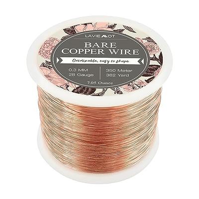 MIKIMIQI 328Ft Jewelry Wire Craft Wire 26 Gauge Tarnish Resistant Jewelry  Beading Wire Copper Beading Wire for Jewelry Making Supplies and Crafting