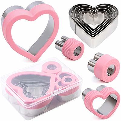 9 Pcs Stainless Steel Fruit Vegetable Cutter Shapes Set-Mini Cookie Slicer  Mold