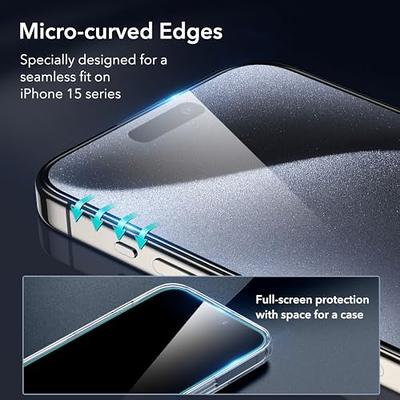 RhinoShield Camera Lens Protector Compatible with [iPhone 15 Pro/15 Pro  Max] Impact Protection-High Clarity and Scratch/Fingerprint Resistant 9H