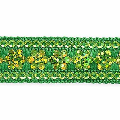 Trims by the Yard 3/4 Single Row Starlight Sequin Green