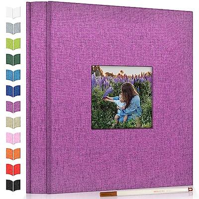 RECUTMS Self Adhesive Scrapbook,Magnetic Photo Album 40 Pages Hold 200 (6x4  Photos, White)