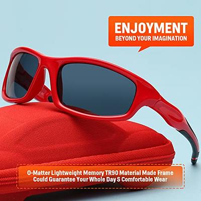 Retro Rewind Kids Sunglasses for Boys Girls Age 3-12 - Shatterproof  Rubberized Frame UV400 Toddler Children Sun Glasses