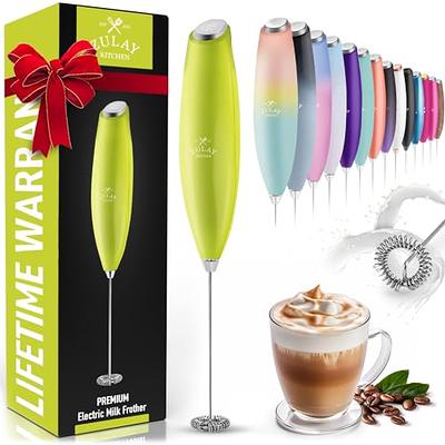 Milk Frother Handheld Mini Mixer, Cordless Battery Operated Electric Whisk  & Milk Foamer, Stainless Steel Coffee Frother Electric Handheld Frother For  Coffee, Latte, Frappe 