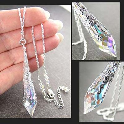 Diy Crystal Pendulum Epoxy Resin Molds Necklace Pendant Uv - Temu