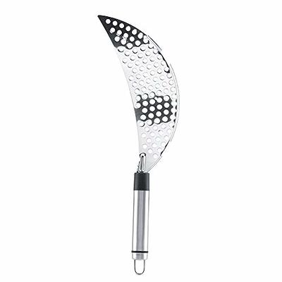 Kitchen Stainless Steel Half-Moon Pan Strainer Pot Drainer Pasta