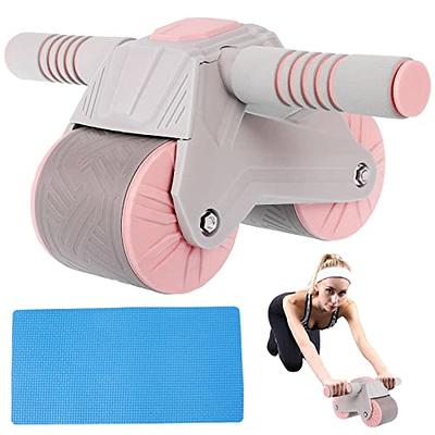 Automatic Rebound Abdominal Wheel,Ab Roller for Abs Workout with Double  Wheel Abdominal Core Strength Training,Springback Wheel Roller Domestic