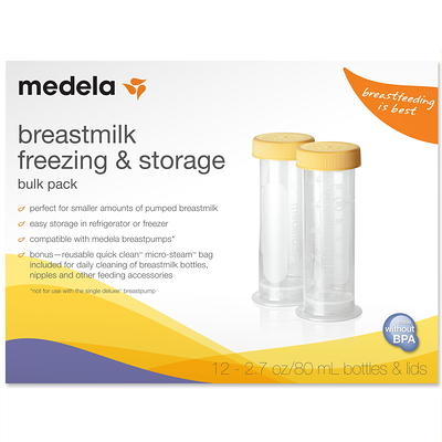 MEDELA BREAST MILK STORAGE COLLECTION BOTTLE 3 oz/80 ml 5 oz/150