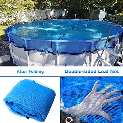 21-Feet Round Leaf Net Cover for Above Ground Pools, Fits 18' Round Pool,  Works Well with Solar Covers, Keeps Leaves Out of Your Pool- 21ft Blue -  Yahoo Shopping