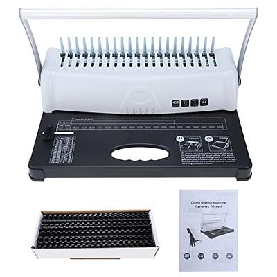 Mini Binding Machine, Manual Binding Machine, 6-Hole Cinch Book Binding Machine, Coil Binding Machine for Home Office, Punch 5 Sheets, for A4 30 Holes