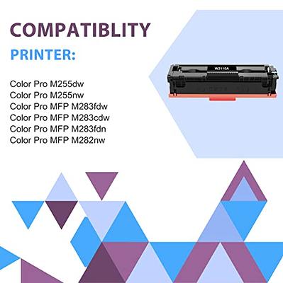 HP Color Laserjet Pro M282nw M255dw M283fdw M283fdn replace toner