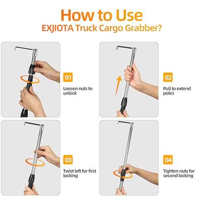 EXJIOTA Truck Cargo Grabber, 6FT Truck Cargo Retriever Telescoping Pole  with Two Hooks, Truck Grabber Reach Tool for Pickup Truck Bed Heavy Duty  Truck Accessories - Yahoo Shopping