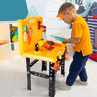  Kids Tool Bench - Kids Tool Set with Electric Toy Drill and  Realistic Tools,78 Piece Toddler Tool Set Pretend Play for Toddlers 3-5,Boy  Toys Age 5-6 Years Old : Toys & Games