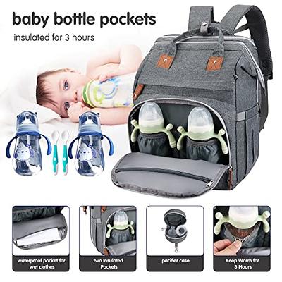 3 in 1 Baby Diaper Bag Backpack with Changing Station for Boy Girl