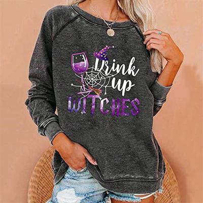 Womens Trendy Long Pullover to Wear With Leggings Funny Print Sweatshirt  Long Sleeve Loose Fit Tunic Shirts Tops 