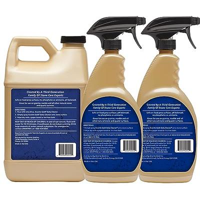 Granite Gold Daily Cleaner Spray Streak-Free Cleaning for Granite, Marble,  Travertine, Quartz, Natural Stone Countertops, and Floors, 1 x 64 Fl. Oz. &  2 x 24 Fl. Oz., 3-Pack - Yahoo Shopping