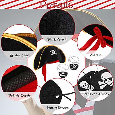 12 Pieces Pirate Hat for Kids Pirate Accessories Set Kids Pirate Hats and  Eye Patches for Halloween Pirate Costume Masquerade Party Cosplay Skull  Prop for Women Men - Yahoo Shopping