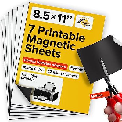 Printable Magnetic Sheets - Each 8.5”€ x 11”€ - Flexible Magnet Sheets Non  Adhesive for Photo and Picture Magnets - Matte Printable Magnetic Paper for  Cars, DIY and Crafts - Yahoo Shopping