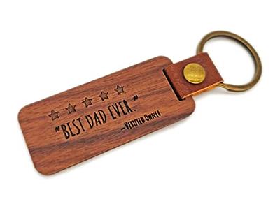 Best Dad Ever Gifts for Dad from Daughter, Dad Birthday Gift Idea PU  Leather Valet Tray & Keychain, Fathers Day Valentines Day Gifts from  Daughter Son