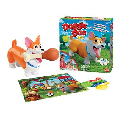  Doggie Doo Corgi Game - Unpredictable Action - Feed The Doggie  and Collect His Doo to Win by Goliath, Multi Color : Toys & Games