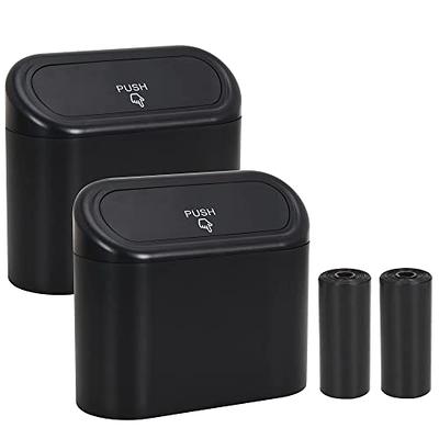 Collapsible Black Car Trash Can Pack Trash Bag Rubbish Waste Bin