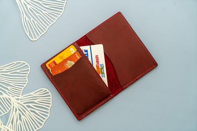 PERSONALIZED CARDHOLDER Leather Card Holder Wallet 