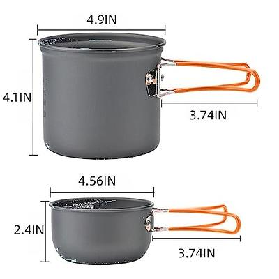 Afoxsos Outdoor Aluminum Camping Cookware Set Picnic Stove Hiking Pot Pans Kit (12-Pieces)