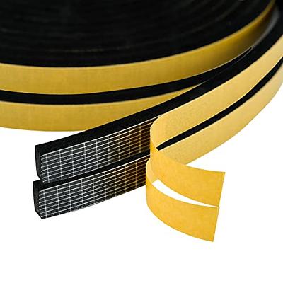 OXRQ Weather Stripping Door Seal Self-Adhesive Rubber D Shape Strip for Windows Frame Insulation with Large Gap Soundproofing Easy at MechanicSurplus.com