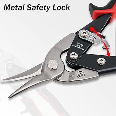 HVAC Premium Straight Cut Aviation Snips - Metal, Tin Cutting Shears