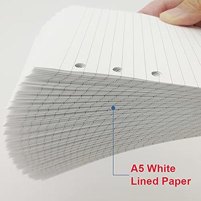 2-Pack A6 Blank Refill Paper 200 Sheets/400 Pages Loose Leaf Paper