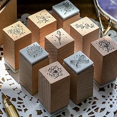 Wood Stamp DIY Craft Wooden Rubber Stamps for Scrapbooking Stationery 6