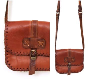 Genuine Leather Shoulder Bag for Women, Handmade Crossbody Bag, Leather Shoulder Bag Brown, Vintage Leather Shoulder Bag, Vintage 70's Purse