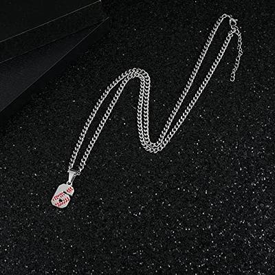 Personalized Baseball Necklaces Baseball Jersey Number 00-99 Necklace  Stainless