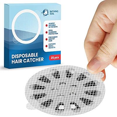 Disposable Drain Hair Catcher Stickers for Shower, White Mesh Stickers  4.3'', 25 PCS, Sticky Covers, Shower Drain Protector, Anti-Blockage - Yahoo  Shopping