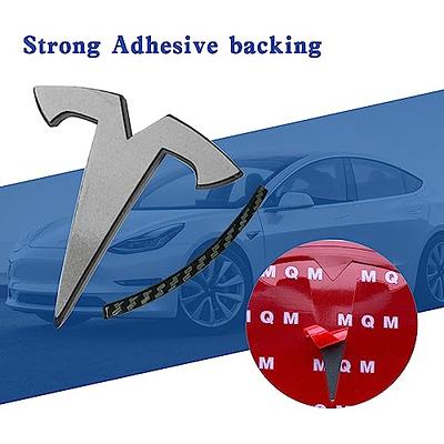 Mochtesie Model Y Car Original Logo 3D Badge Metal Replacement Sticker for Tesla  Model Y Front Back Trunk T Logo Replace Emblem Stickers Accessories (Gloss  Carbon Fiber) - Yahoo Shopping