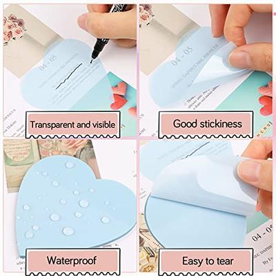 PARTSPOWER Transparent Sticky Notes, Clear Sticky Tabs - Translucent Page  Flags Book Markers, Perfect for Reading Annotating, Bible Journaling School  Study Office School Supplies (Pearl) - Yahoo Shopping