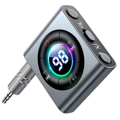 Frienicty Bluetooth 5.3 Transmitter Adapter for TV, 2-in-1 Wireless Audio  Transmitter Receiver, Bluetooth AUX Adapter for Airplane Headphones PC