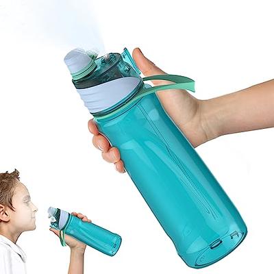 Misting Sports Water Bottle, Bpa Free Plastic Gradient Color Water