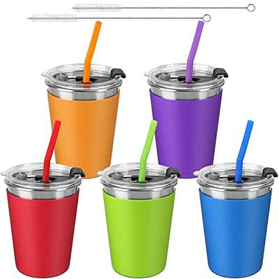 WeeSprout Glass Cups With Lids & Straws, Spill-Resistant  Smoothie Cups for Toddlers & Kids, Triple as Toddler Cups, Baby Food  Storage & Snack Jars, XL Silicone Straws, Easy-grip Sleeves, Set