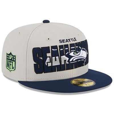 Seattle Seahawks New Era All Black On White 9FIFTY Adjustable Snapback Hat