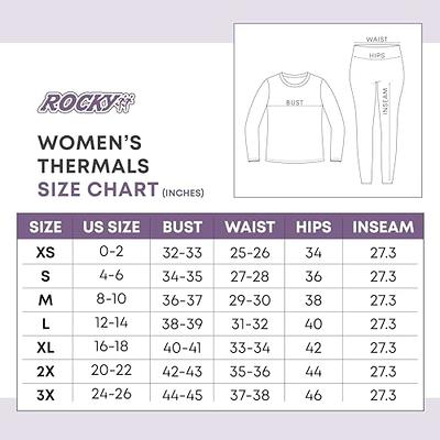 Rocky Thermal Underwear For Women (Long Johns Thermals Set) Shirt & Pants, Base  Layer w/Leggings/Bottoms Ski/Extreme Cold (Heather Grey - Medium) - Yahoo  Shopping