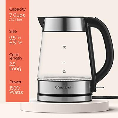 BLACK & DECKER Stainless Steel 7-Cup Electric Tea Kettle at