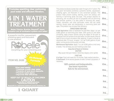 Robelle Concentrated Algaestroy 50 Swimming Pool Algaecide, 1