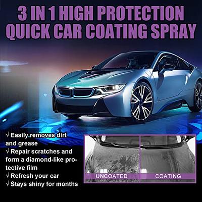 3Pcs 3 in 1 High Protection Quick Car Coat Ceramic Coating Spray  Hydrophobic Wax