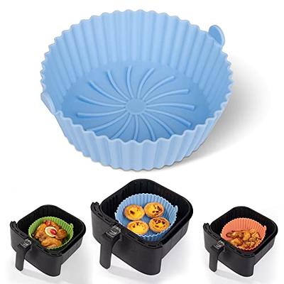 3 Pack Air Fryer Silicone Liners 8inch Air Fryer Silicone Pot Reusable Food  Grade Silicone Airfryer Liners Baking Tray Basket Accessories Replacement