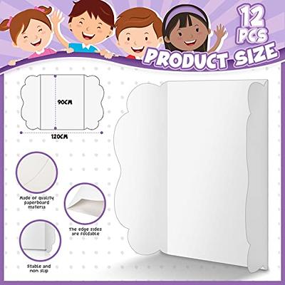 15 Pcs Trifold Presentation Board 12 x 20 Inch Trifold Poster Board  Portable Science Fair Display Boards Cardboard Trifold Board Foldable  Posterboard for Photo Exhibition Meeting School (White) - Yahoo Shopping