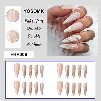 24P Pearl Flower White Edge Cute Pink Fake Nails Artificial Acrylic Pink  Halo Square Head With Removable Press On Tip From Bethanyary, $28.79 |  DHgate.Com