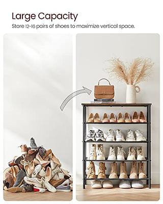 VASAGLE Industrial Shoe Rack