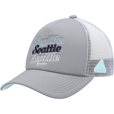 Seattle Kraken adidas Reverse Retro 2.0 Flex Fitted Hat - Aqua