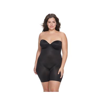 Plus Size RED HOT by SPANX® Women's Shapewear Flawless Finish Strapless  Cupped Mid-Thigh Bodysuit 10173R, Size: 1XL, Grey - Yahoo Shopping