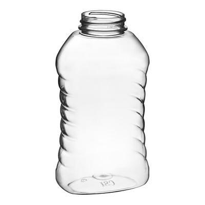 5.5 oz. (8 oz. Honey Weight) Cylinder PET Clear Sauce Bottle with